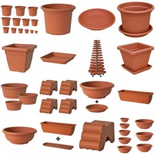 Blumentopf Schalen Untersetzer Blumenkasten Kübel Blumenschale Farbe terrakotta