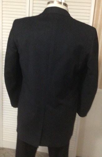 OXXFORD CLOTHES MENS CHARCOAL GRAY 2 PC SUIT SIZE: 40R PANTS: 36x28 - Picture 8 of 13