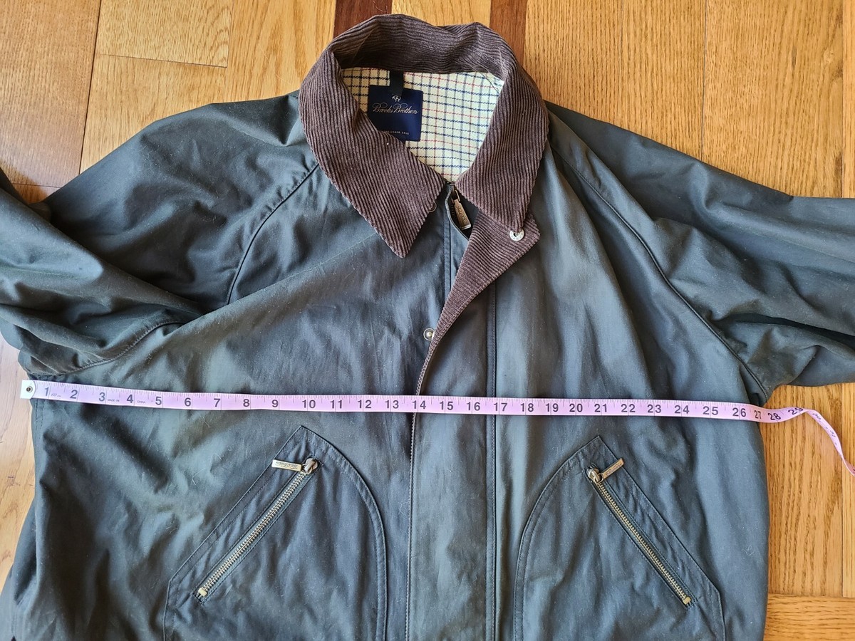 Brooks Brothers Hunter Green Waxed Cotton Field Hunting Jacket