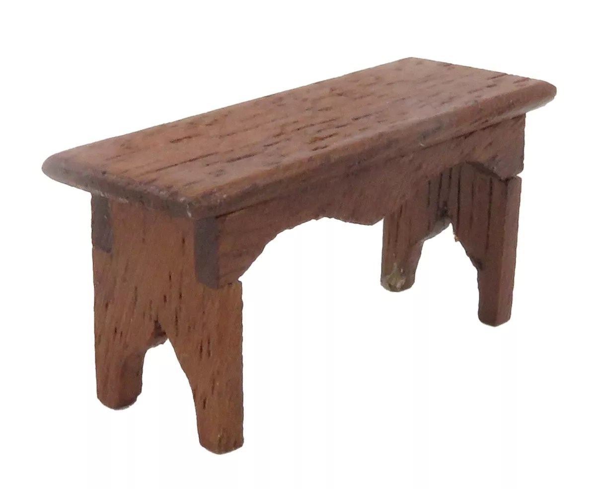 Small low cheap wooden bench