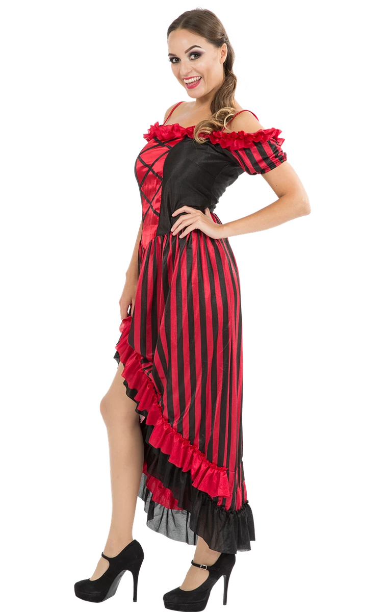 Red saloon girl deals costume