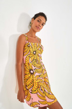 NWT Farm Rio Anthropologie Pitta Banana Mini Dress Size XS