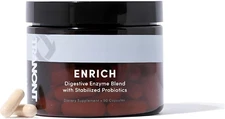 Enrich Digestive Enzymes & Probiotic Blend | 90 Capsules | Optimal Gut Health...