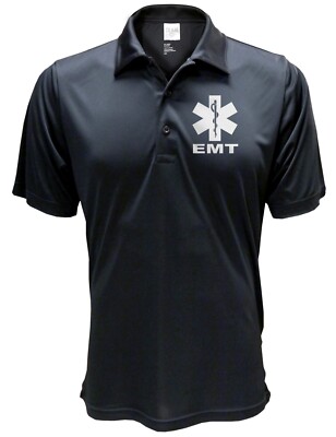 EMT Polo REFLECTIVE design, Performance Polo w/ moisture wicking technology