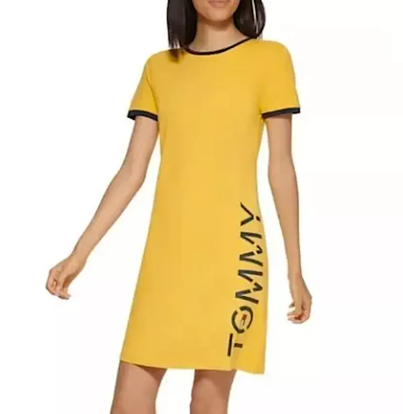 Tommy hilfiger logo t top shirt dress