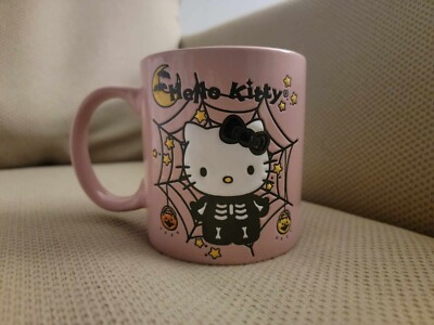 Hello Kitty Halloween Mug 20oz Pink Skeleton TJ Maxx Exclusive | eBay