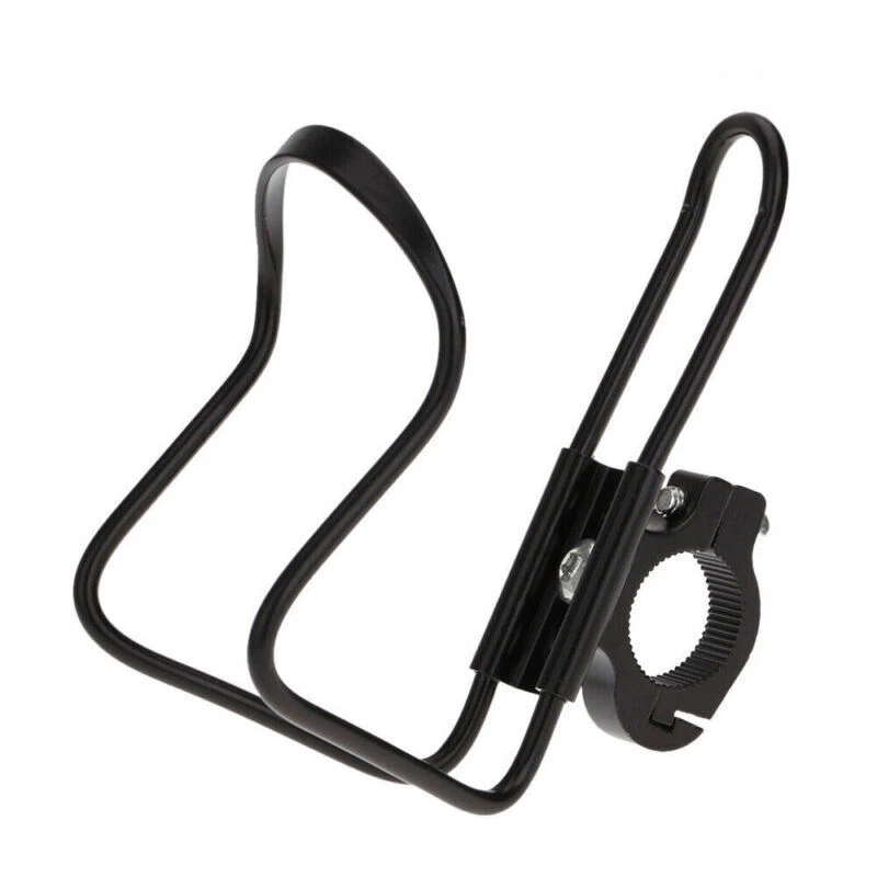 Motorcycle Parts Handlebar Monut Water Drink Cup Bottle Holder Accessories Black - Image 3 of 4
