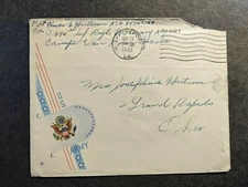 APO 449 CAMP VAN DORN, MISS 1943 WWII Army Cover 394 Infantry Regt TEICH Cachet