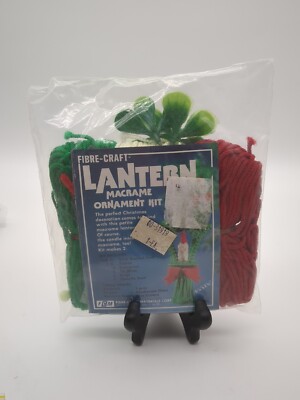 Vintage  FIBRE-CRAFT BOUTIQUE KIT #2578 Lantern Ornament