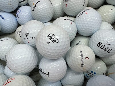 100 Mixed Brands Golf Balls Titleist Callaway Srixon Vice TopFlite AAA - AAAA