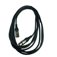 15 ft Molded Strain Relief XLR Microphone Cable   Male to Female Balanced 15'