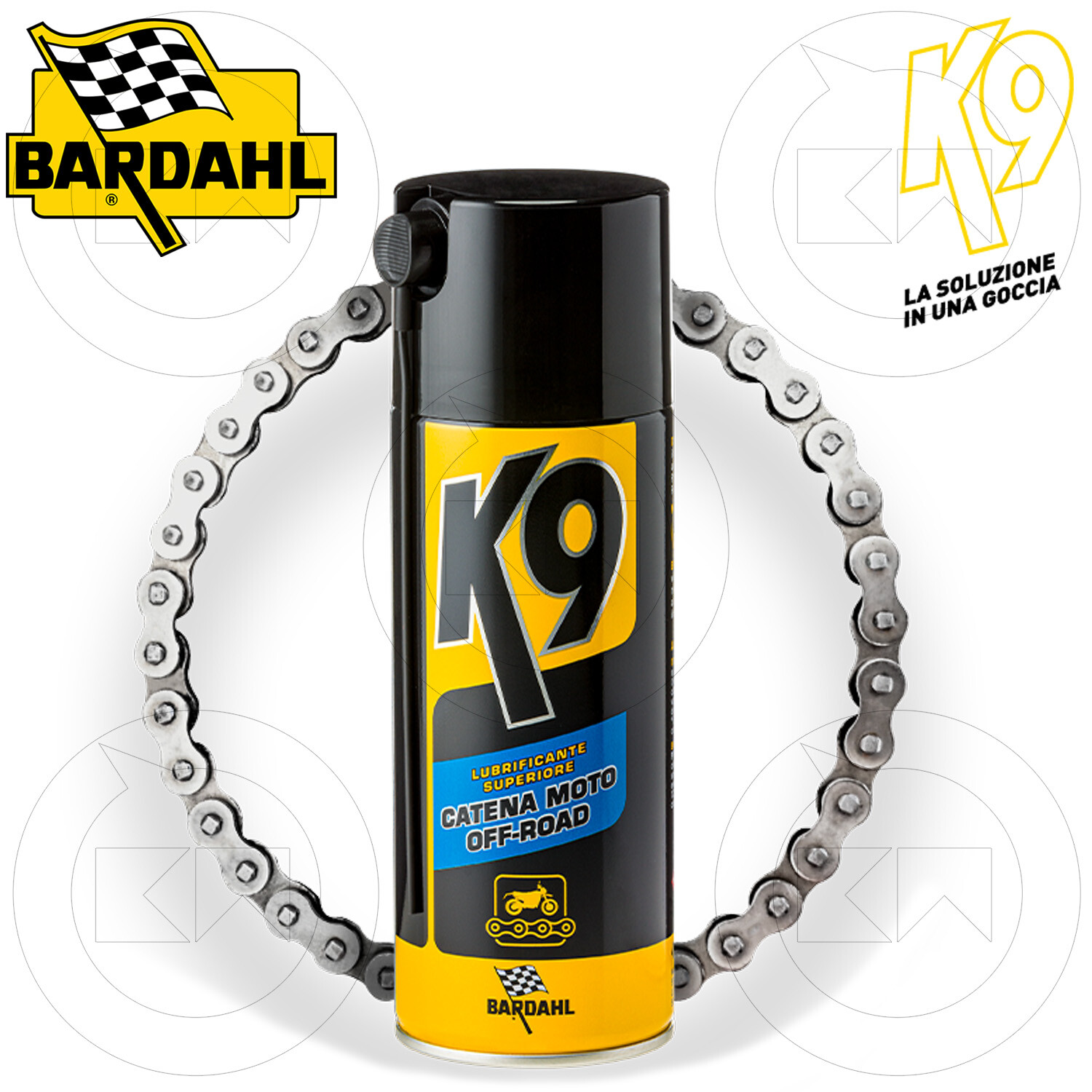 BARDAHL K9 LUBRIFICANTE SUPERIORE CATENA MOTO OFF-ROAD SPRAY 400ml ENDURO