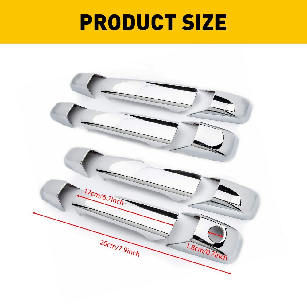 Fits 20072012 2013 2014 Chevy Silverado GMC Sierra CHROME 4 Door