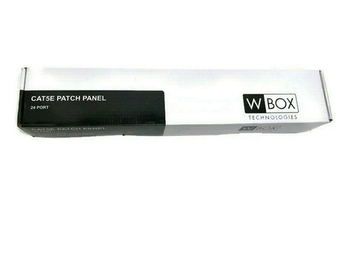 WBOX Technologies Cat 5e Patch Panel 24 Port OE-C5EPP24 New NIB - Photo 2/3