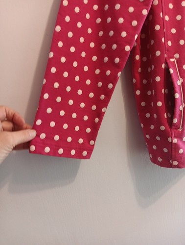 QUACKER FACTORY Women's Plus 1x Pink White Polka Dots Snap Front, Jacket Pockets - Picture 4 of 12
