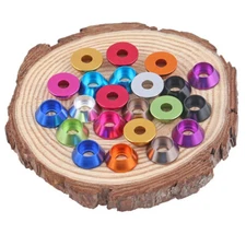M2-M4 Cone Cup Head Washers Gasket Assorted Sizes,Anodized Aluminum Alloy Washer