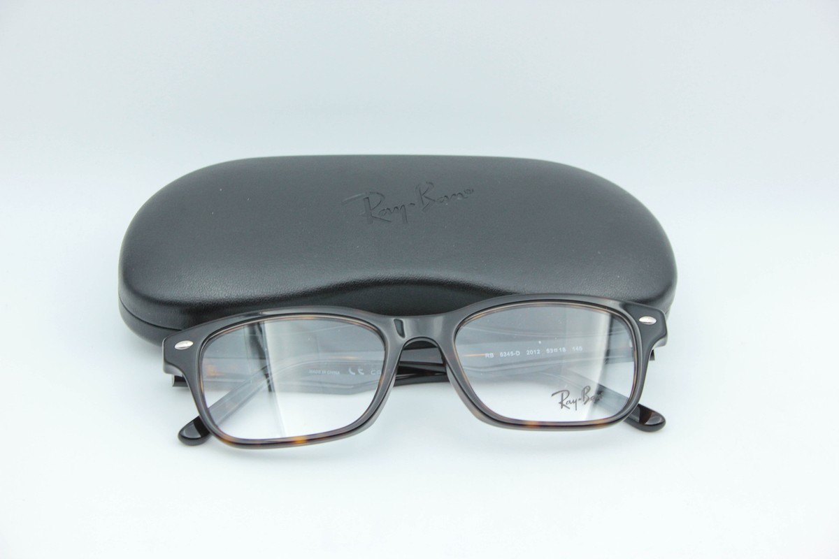 Ray-Ban Rb5345-D 2012 Tortoise Rectangle Eyeglasses Frames 53-18