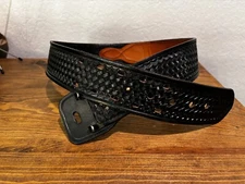 Dutyman 1071U  Black BW Leather  Gun Equipment Duty Belt 2.25" Size 35