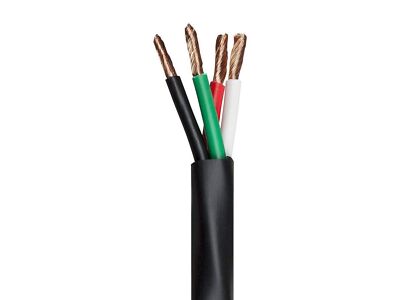 Monoprice Nimbus Series 12 Gauge AWG 4 Conductor CMP-Rated Speaker Wire / Cab...