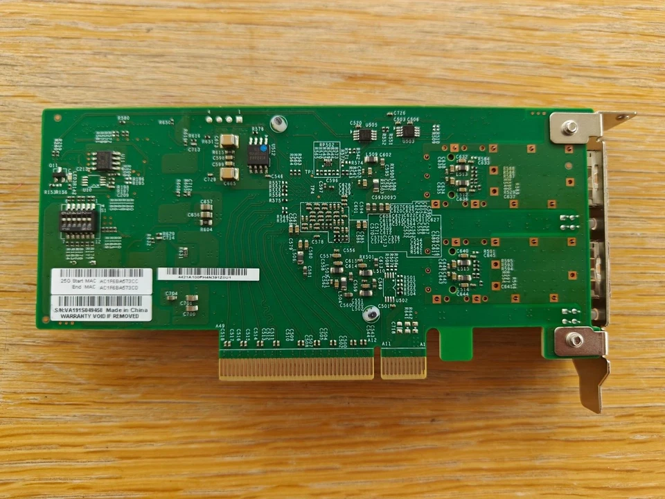 Supermicro Mellanox ConnectX-4 AOC-S25G-m2S Dual 10 / 25GbE 25Gbps SFP28 Nic - Image 4 of 4