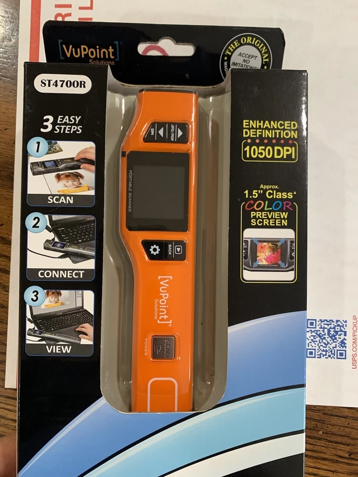 VuPoint PDS-ST470OR-VP Compact Portable Wand Scanner - Image 2 of 4
