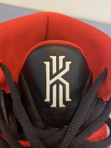 NIKE Kyrie 6 Team University Red & Black Sneakers W/BOX Mens Size 10 - Picture 18 of 21