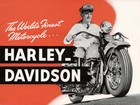 VINTAGE 1947 HARLEY DAVIDSON MOTORCYCLE AD POSTER PRINT 27x36 9 MIL PAPER