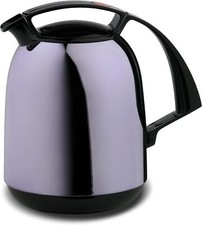 Rotpunkt Isolierkanne Thermoskanne violet glänzend 1 Liter Glaseinsatz BPA-frei