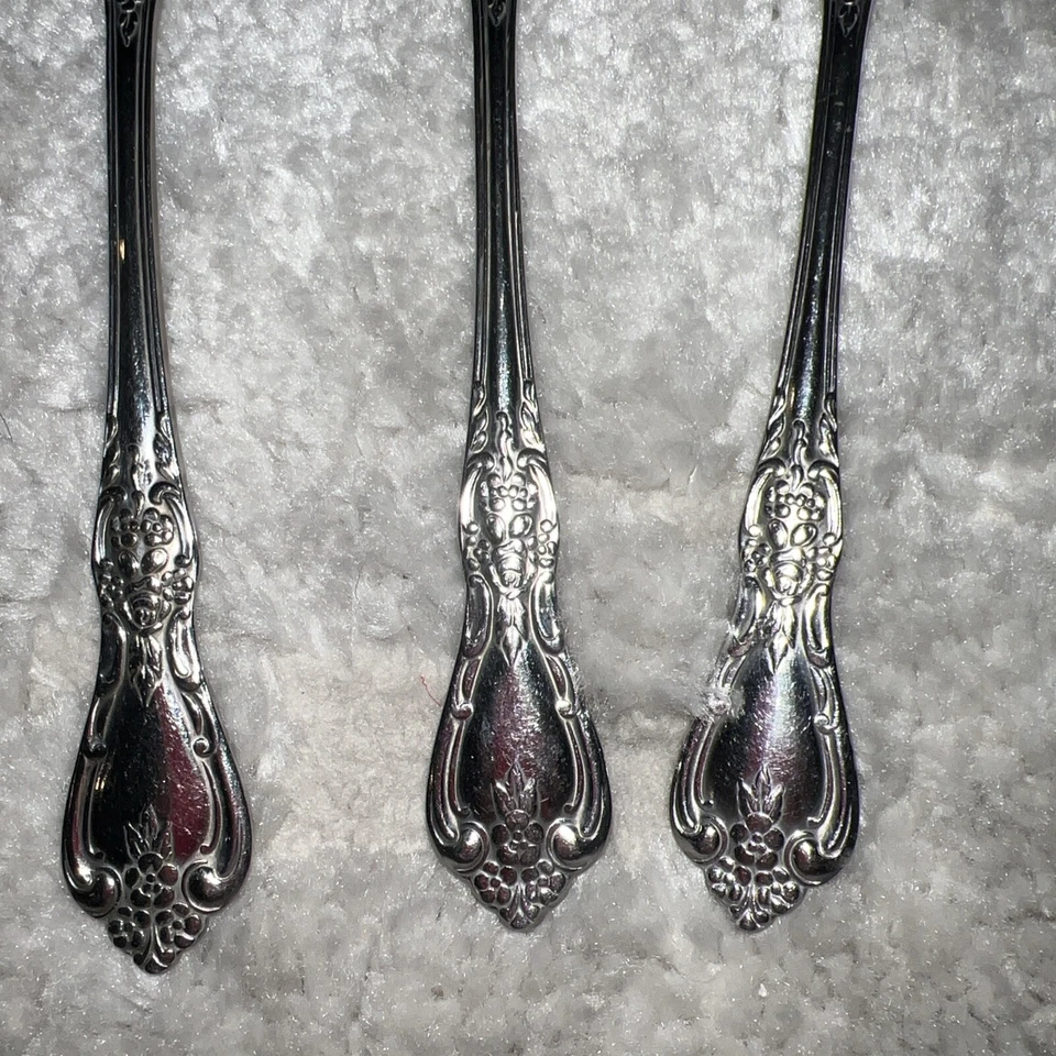 Juego de 3 cucharas de cena de hielo de acero inoxidable Kennett Square Oneida Deluxe HH Foto 3 de 4