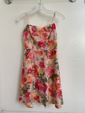 David's Bridal - Pink Floral Summer Dress - Size 4 - BRAND NEW 