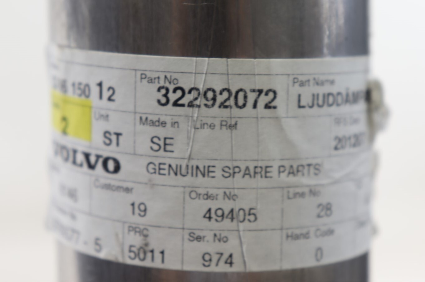 Genuine Volvo OE Muffler 32292072 for sale online | eBay