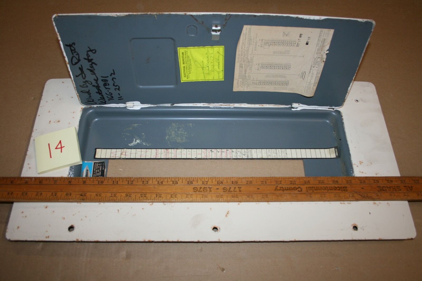 ZINSCO SYLVANIA PANEL COVER 225 AMP MAIN BREAKER MLB20 (1530) LOT 14