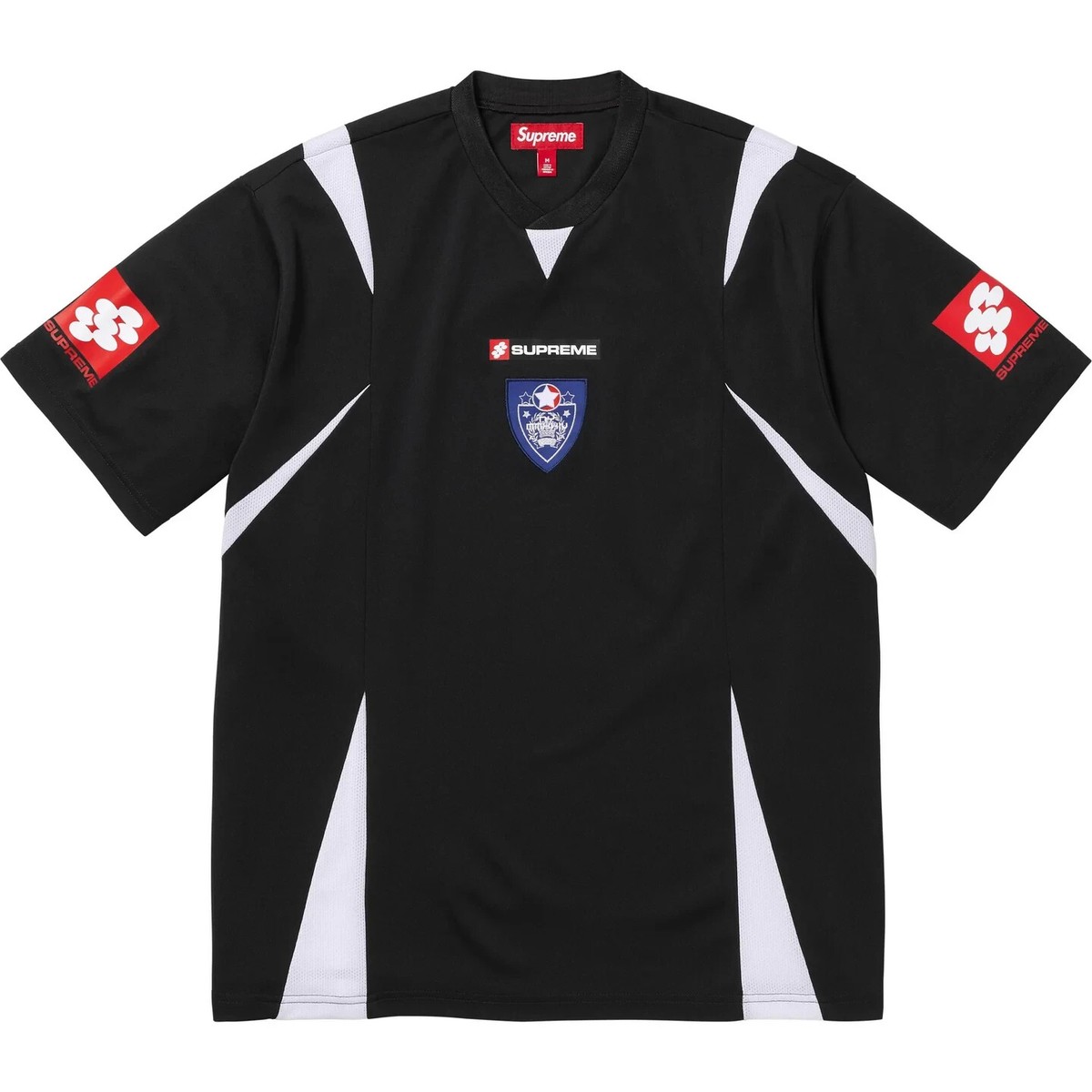 Supreme Crest Soccer Jersey Black Pink Green Maroon FW24 | eBay