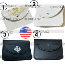 Men's Scottish Leather Pouch Highland Kilt Belt Black Kilts Multi Design Celtic