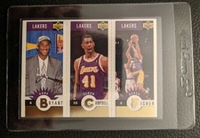 1996 97 UPPER DECK GOLD PANEL L1 KOBE BRYANT ROOKIE CARD RC LOS ANGELES LAKERS 
