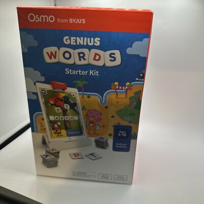 OSMO GENIUS WORDS STARTER KIT w/BASE LEARNING GAME LETTERS PHONICS SPELL 6-10