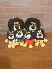 Vintage Hubert Lion Harris Bank Stuffed Plush Lot 2 Banks And 4 Small