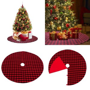 Christmas Tree Skirt 36 Inch Plaid Red And Black Buffalo Check Image Is Loading Christmas Tree Skirt 36 Inch Plaid Red And