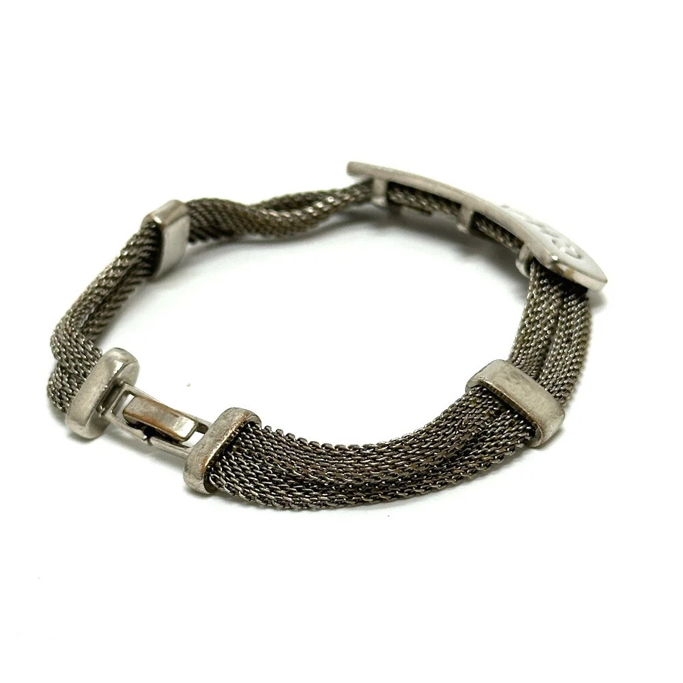 Пластина с логотипом CHANEL цепочка аксессуары модные аксессуары браслет металл серебро - Изображение 2 из 4