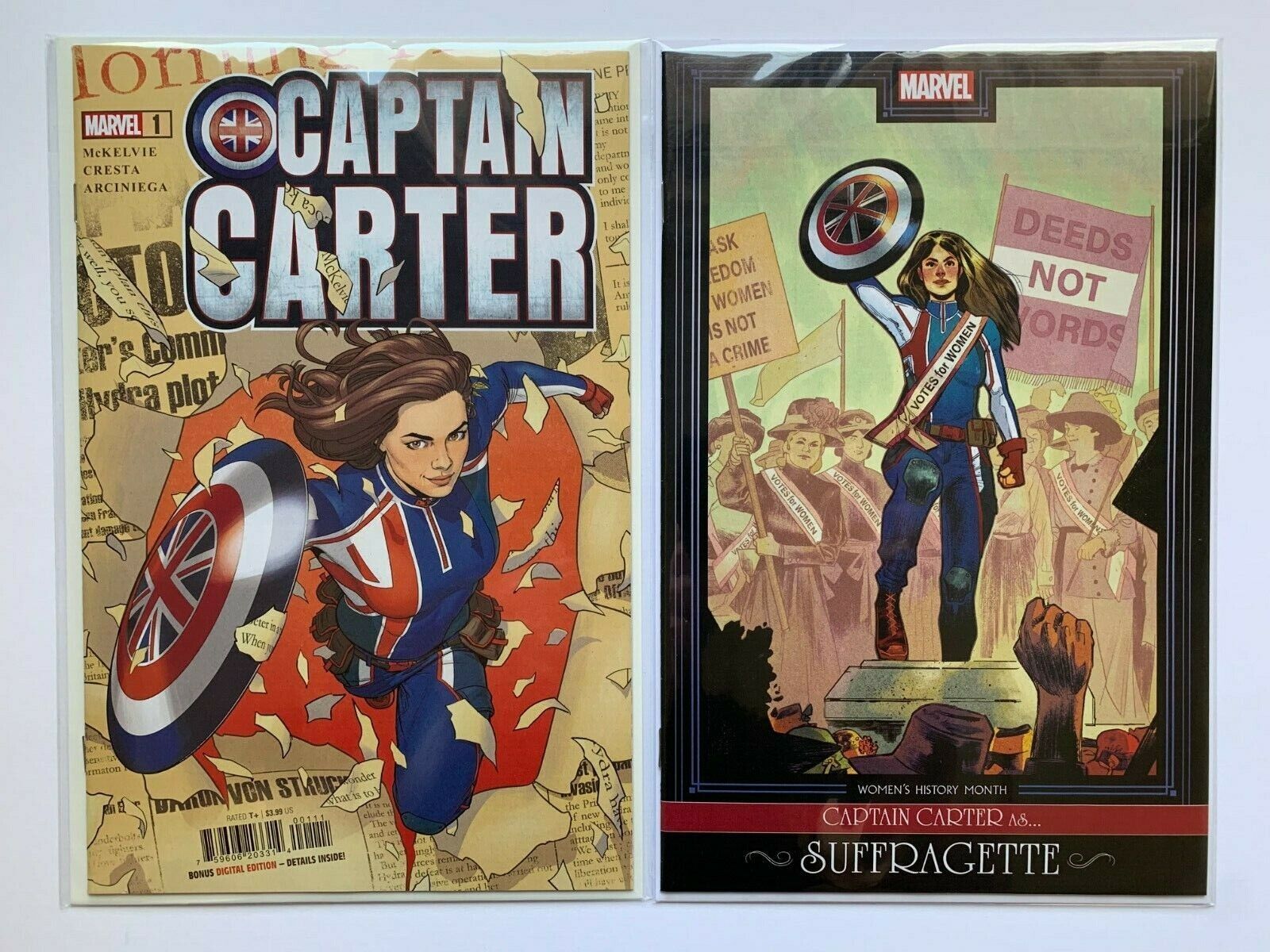 Captain Carter #1 Cvr A & C-Woman's History Month Variant HIGH GRADE COPIES!