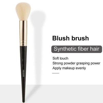 Makeup Blush Brush Round Head Dense Brush Hair Lint  Synthetic Portable