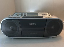 SONY CFD-S01 CD Radio Cassette-Corder Tape AM/FM Player Mega Bass works great 