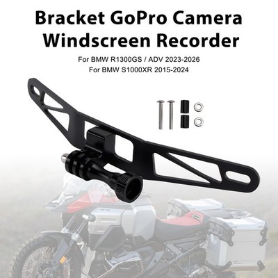 Bracket GoPro Camera Windscreen For BMW R1300GS S1000XR F900XR F850GS Black