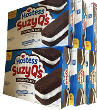 Hostess Suzy Q's Chocolate Cakes with Creamy Filling - 6 boxes of 5 cakes