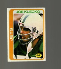 1978 Topps Set-Break #287 Joe Klecko RC Rookie Card New York Jets EX HOF Vintage. rookie card picture