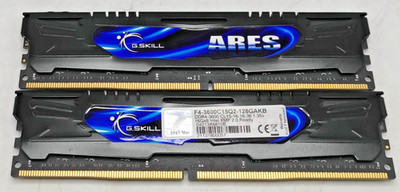 2 Stück 16GB G.SKILL ARES DDR4 3600MHz PC4-3600 CL15 GAMING RAM Arbeitsspeicher