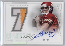 2014 Panini National Treasures Jersey Numbers Prime 22/25 Aaron Murray Auto q2g