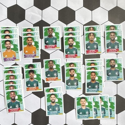 Panini FIFA World Cup 2026 Stickers 37 Lot Saudi Arabia KSA 2 3 4 5 6