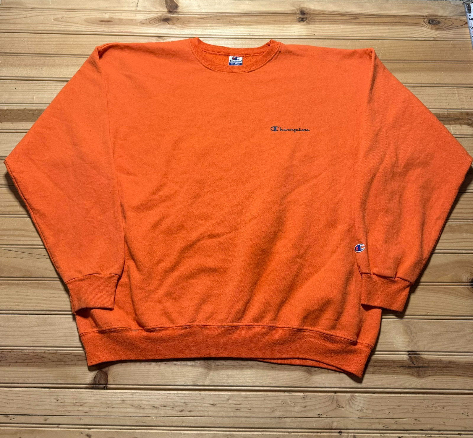 Vintage Y2K Champion Script Logo Athletic Crewneck Pullover Sweatshirt - Size XL
