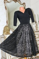 SANGRIA MISSY Black Elasticated Women's Dress Lacy Skirt Size 8 - 10 UK  NEW